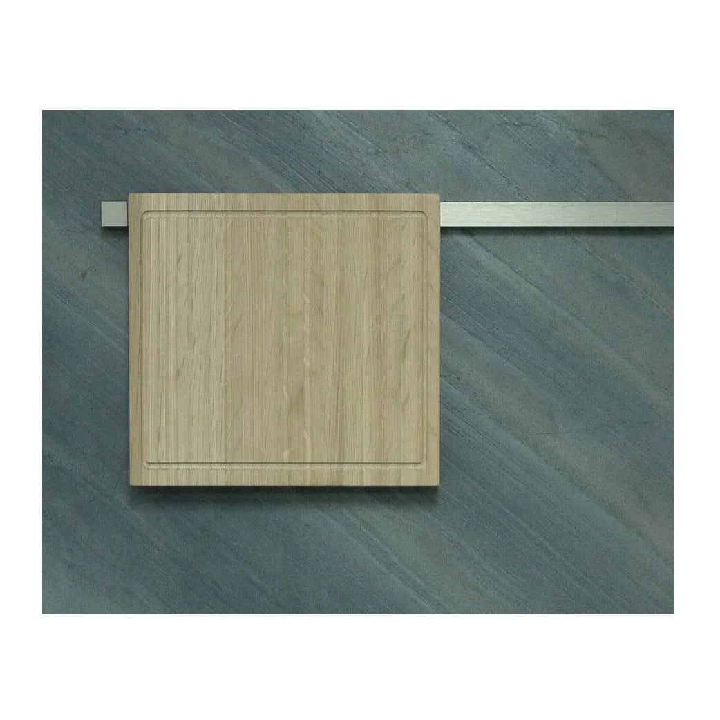 Hafele T-80 Cutting Board Oak Stainless Steel Optic W360xD30xL240