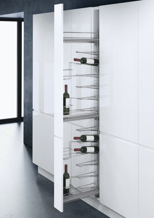 Hafele VS Tal Wiro Wine Rack 16 Bottle Silver Grey 150mm