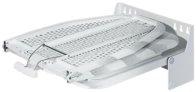 Hafele Wall-Mounting Ironing Board Without Covering Cap Steel White Plastic Coated