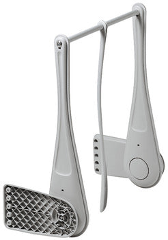 Hafele Wardrobe Lift Screw-Mounting Side Panels White Aluminium Arm Grey 12Kg