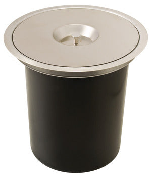 Hafele Work Top Waste Bin 11 Litre Stainless Steel Bin Plastic Black