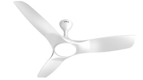 White ceiling fan on a white background