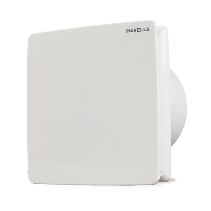White Havells exhaust fan on a white background