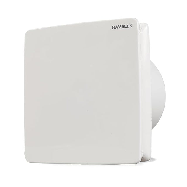 White Havells exhaust fan on a white background