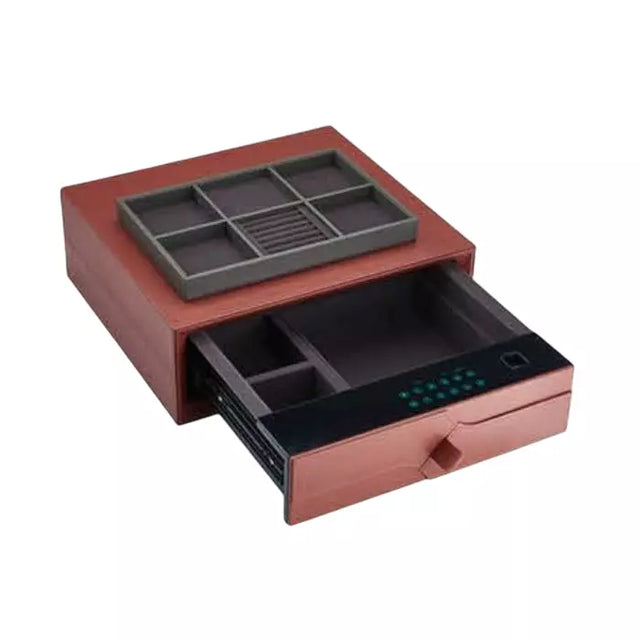 Hettich Leather Drawer with Password & Fingerprint - Secure Storage