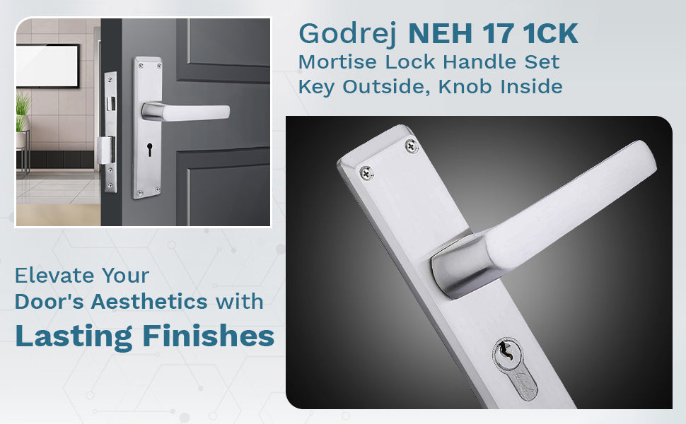 Godrej NEH 19 200 mm Handle & Lockbody Combo Pack