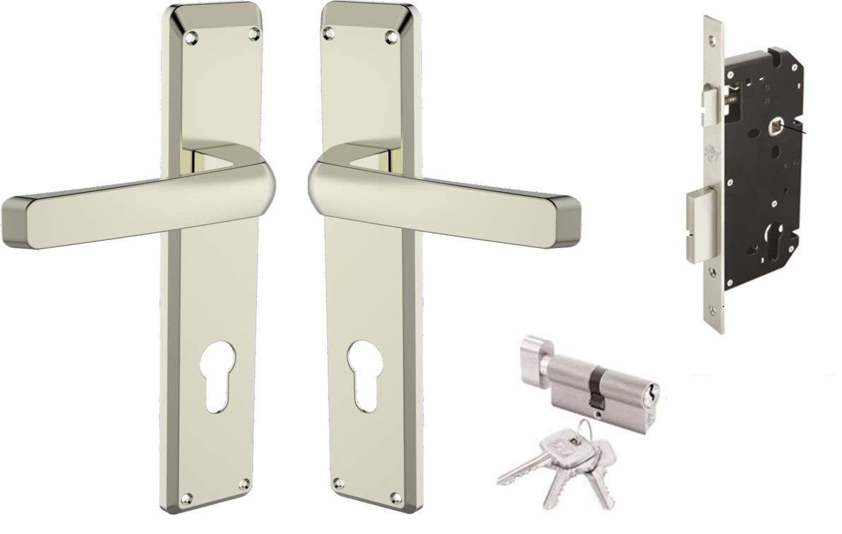 Godrej NEH17 200mm Door Handle Set 1CK - Antique Brass