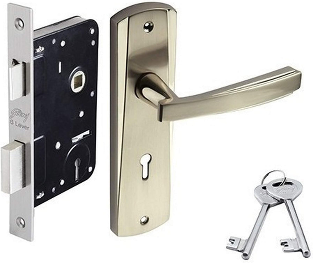 Godrej NEH17 240mm Door Handle Set 1CK - Antique Brass