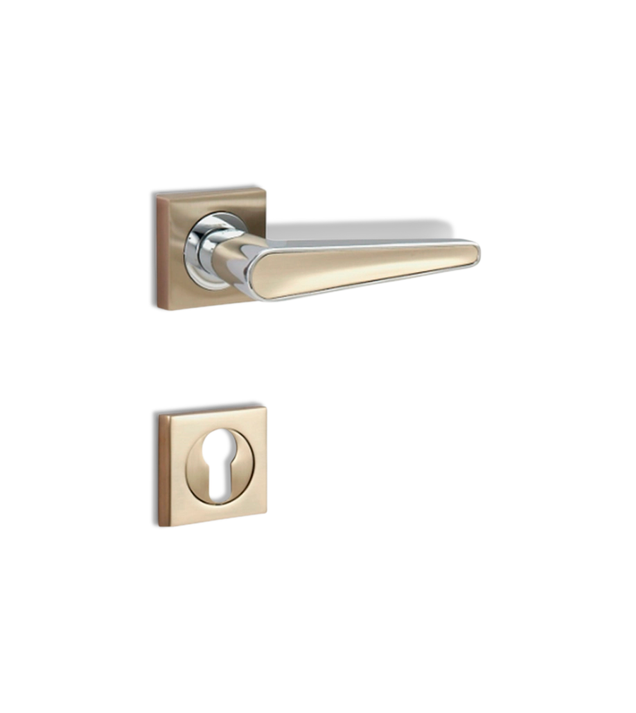 Godrej NEH20 240mm Handle & Lock Combo Satin Steel