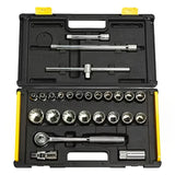 Stanley 25 Pcs 1/2 inch Sq. Drive Round Head Ratchet Set (Metric)