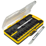 Stanley 14 Pcs Hobby Knife Set With 2 Blade Holders & 12 Blades