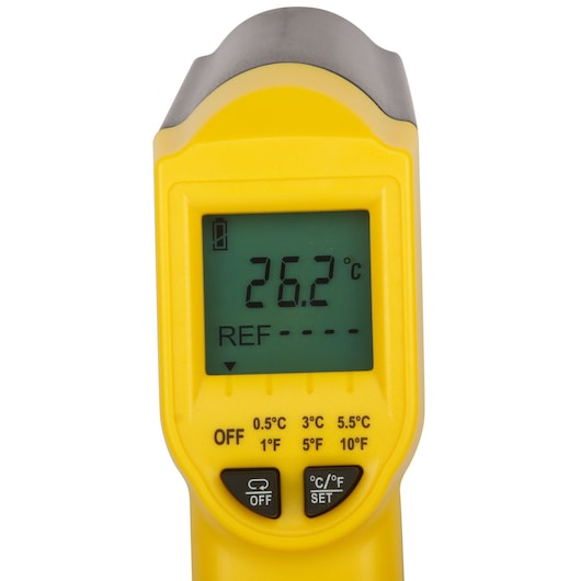 Stanley High Accuracy Industrial Digital Infrared Thermometer With 38°C to 520°C Temperature Range & IP 20 for dust protection