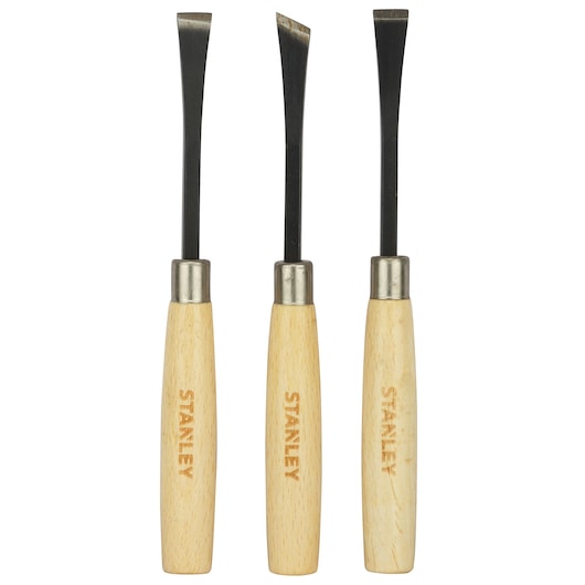 Stanley 3 Pcs Wood Chisel Set