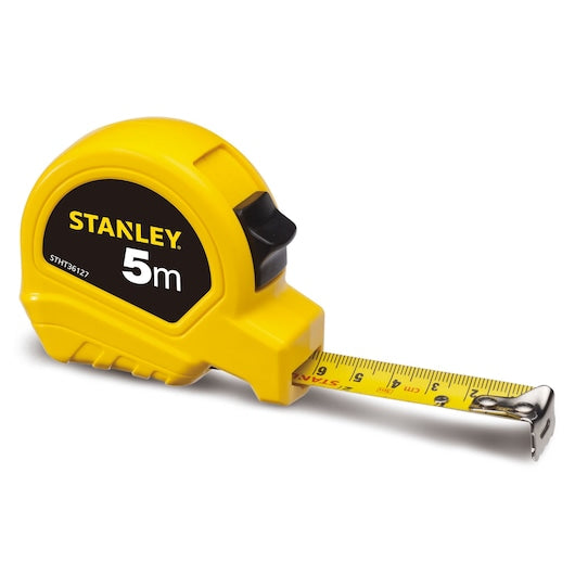 Stanley 5Mtr x 19mm Width Plastic Short Measuring Tape