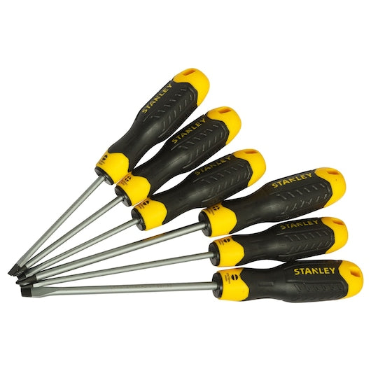 STANLEY 6PC CUSHION GRIP SCREWDRIVER SET