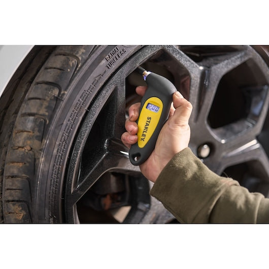 Stanley Digital Tyre Pressure Gauge With Integrated LED For Cars and Bikes