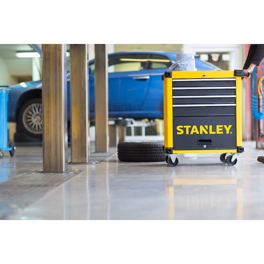 Stanley 27" 4 Drawer Metal Roller Cabinet