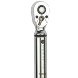 Stanley 5 - 25 nm Ratcheting Type Drive Torque Wrench With High Accuracy (1/4 Inch Sq. Drive)