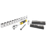 Stanley 37 Pcs 1/4 Inch Sq. Drive Compact Socket Set