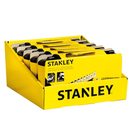 Stanley 37-Pc 1/4" Drive Compact Socket Set