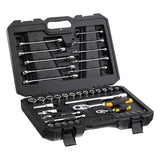 Stanley 20-Pc 1/2" Pear Head Ratchet Set (Metric)