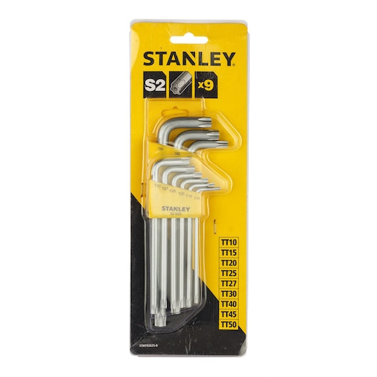 STANLEY 9PC LONG TORX KEY SET (T10 TO T50)