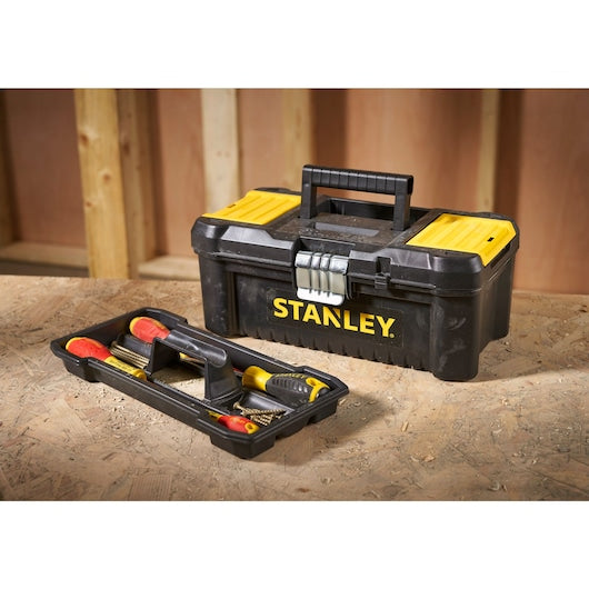 Stanley 12.5 Inch Essential Tool Box with Metal Latch