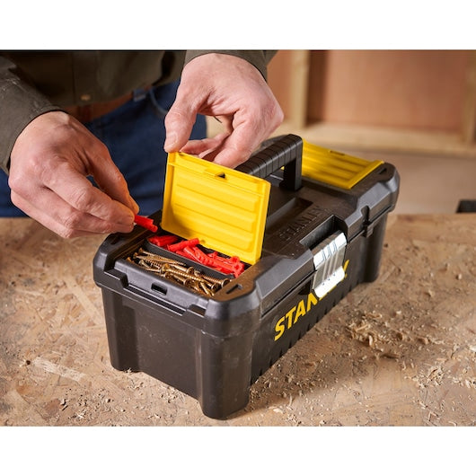 Stanley 12.5 Inch Essential Tool Box with Metal Latch