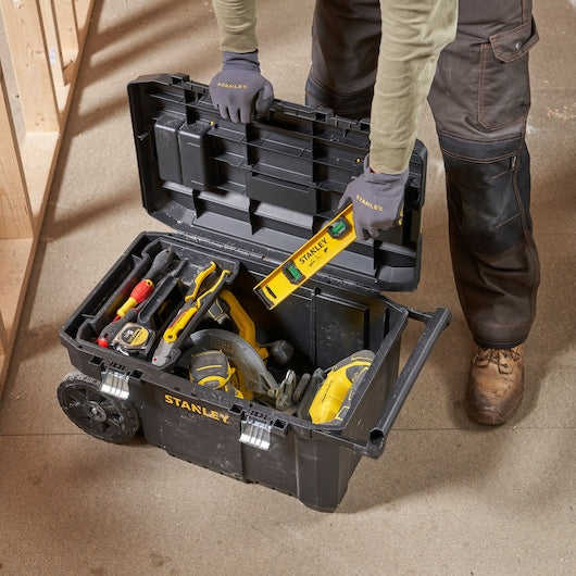 Stanley 50 L Essential Rolling Tool Chest With Metal Latches