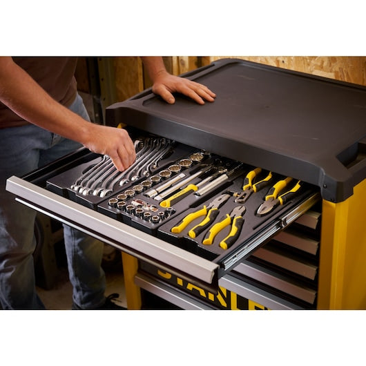 Stanley 27" 7 Drawer Metal Roller Cabinet