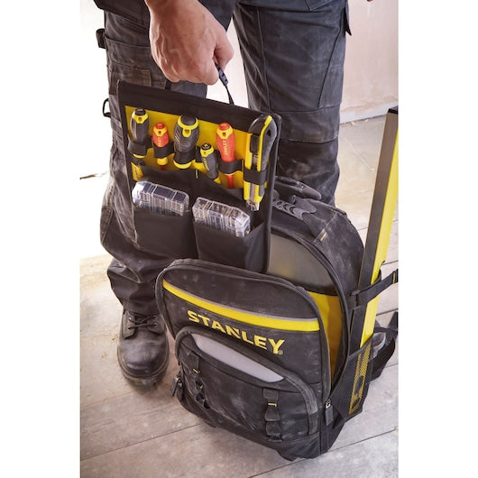 Stanley 570 mm / 22 inch Essential Tool Backpack With Telescopic Handle & Wheels