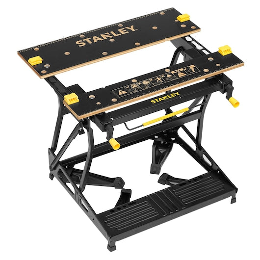 Stanley 2 In 1 Premium Folding Workbench & Vice With 250 Kg Load Capacity (Vertical Clamping)