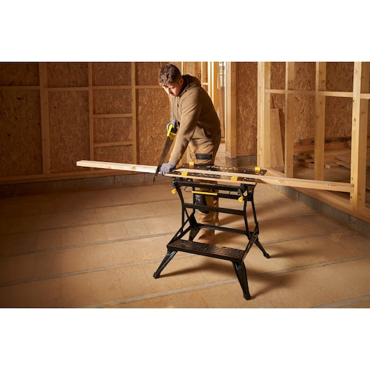 Stanley 2 In 1 Premium Folding Workbench & Vice With 250 Kg Load Capacity (Vertical Clamping)