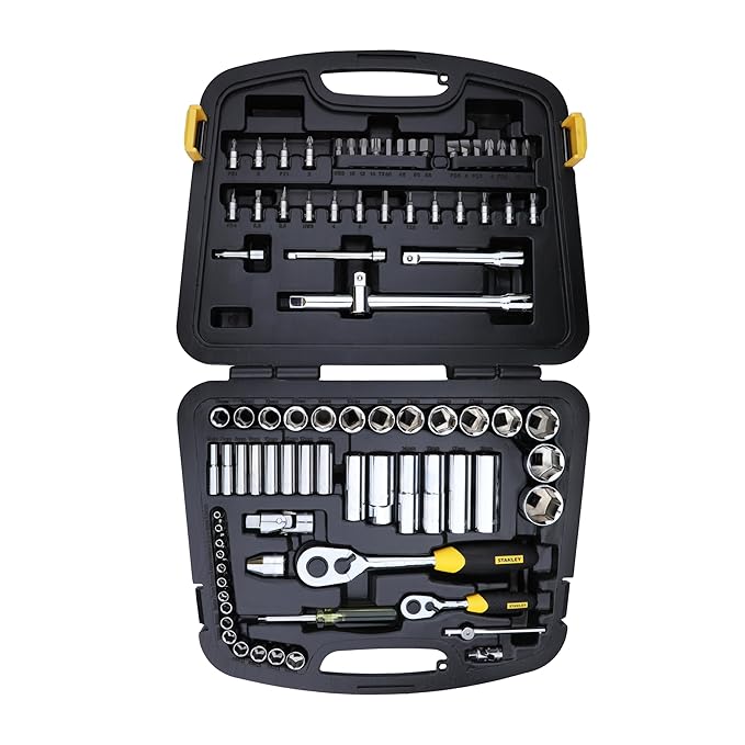 Stanley 86-Pc 1/4 & 1/2" Drive 6PT Metric Socket Set