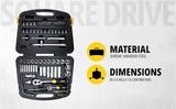 Stanley 86-Pc 1/4 & 1/2" Drive 6PT Metric Socket Set