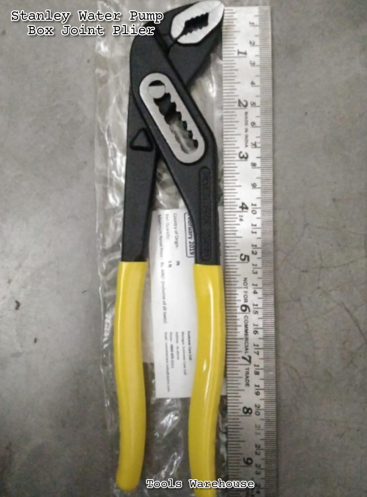 Stanley Water Pump Box Joint Plier