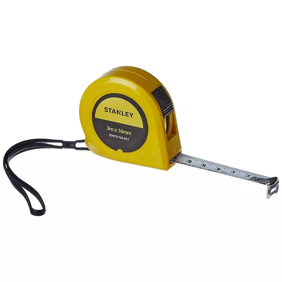 Stanley 3 Mtr x 16 mm Width Short Measuring Tape with Lock