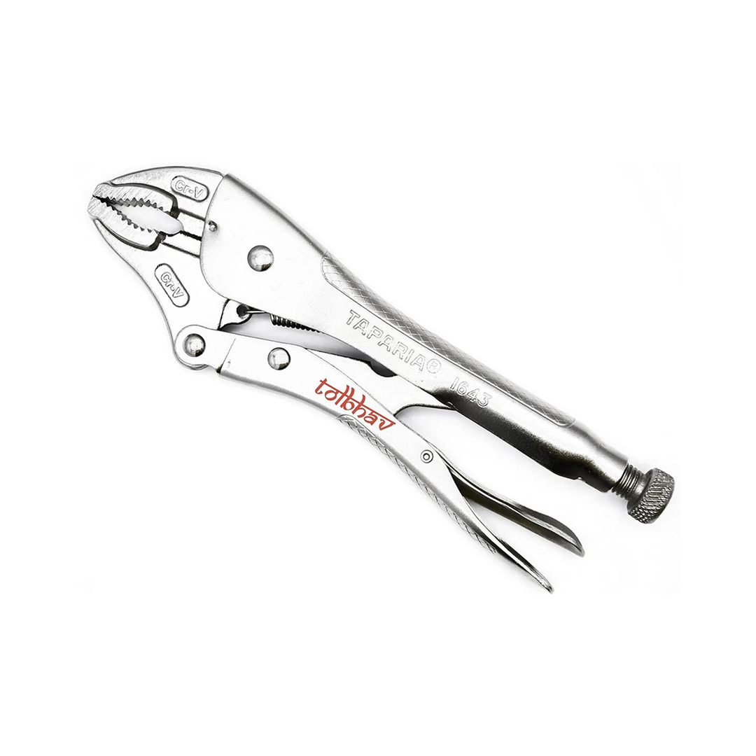 Taparia 1643 250mm Curved Jaw Nose Locking Pliers