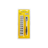 Stanley 11-Pc 1/2" Drive Pear Ratchet Set (Metric)
