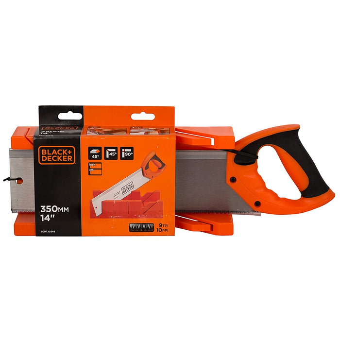 Black+Decker 14in Steel Mitre Box with Saw