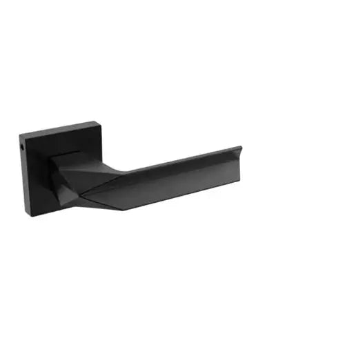 Black metal bracket on a white background