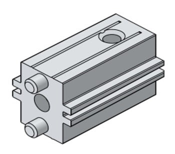 Hafele Profin Stack Modular Joining Block Alu Die Cast 16 Pcs Per Structure