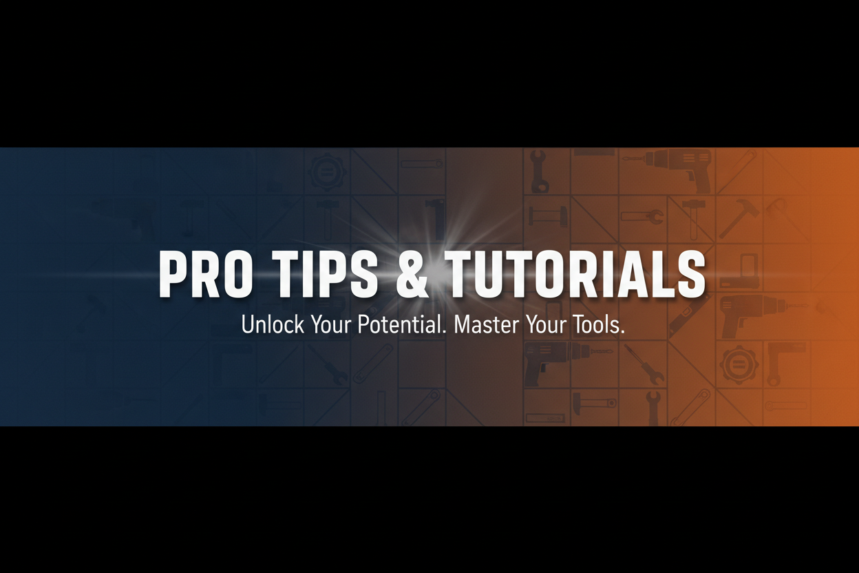 I want a image banner which look good in both desktop and mobile view for Pro Tips & Tutorials