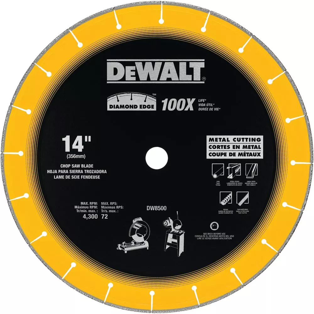 Dewalt DDW8500 14 in. Edge Chop Saw Blade