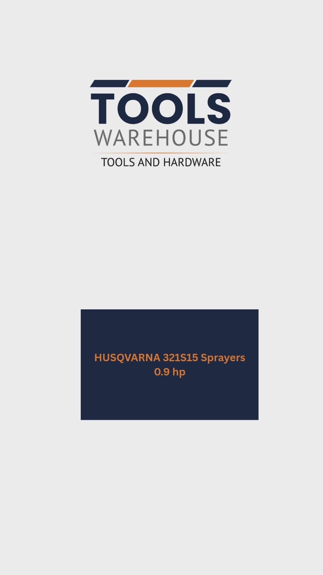 Husqvarna 321S15 Sprayer 0.9HP