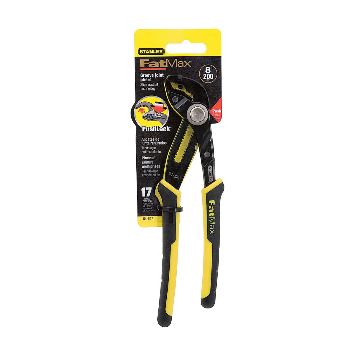 Stanley 8 inch / 200 mm FatMax Multi-Grip Groove Joint Pliers