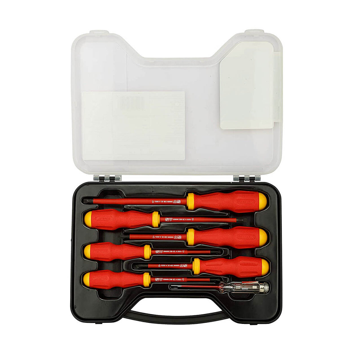 Stanley 7 Pcs VDE Screwdriver Set With Bonus Tester