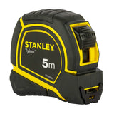 Stanley 5Mtr x 19mm Width Tylon Measurement Tape in Rugged Rubber Case