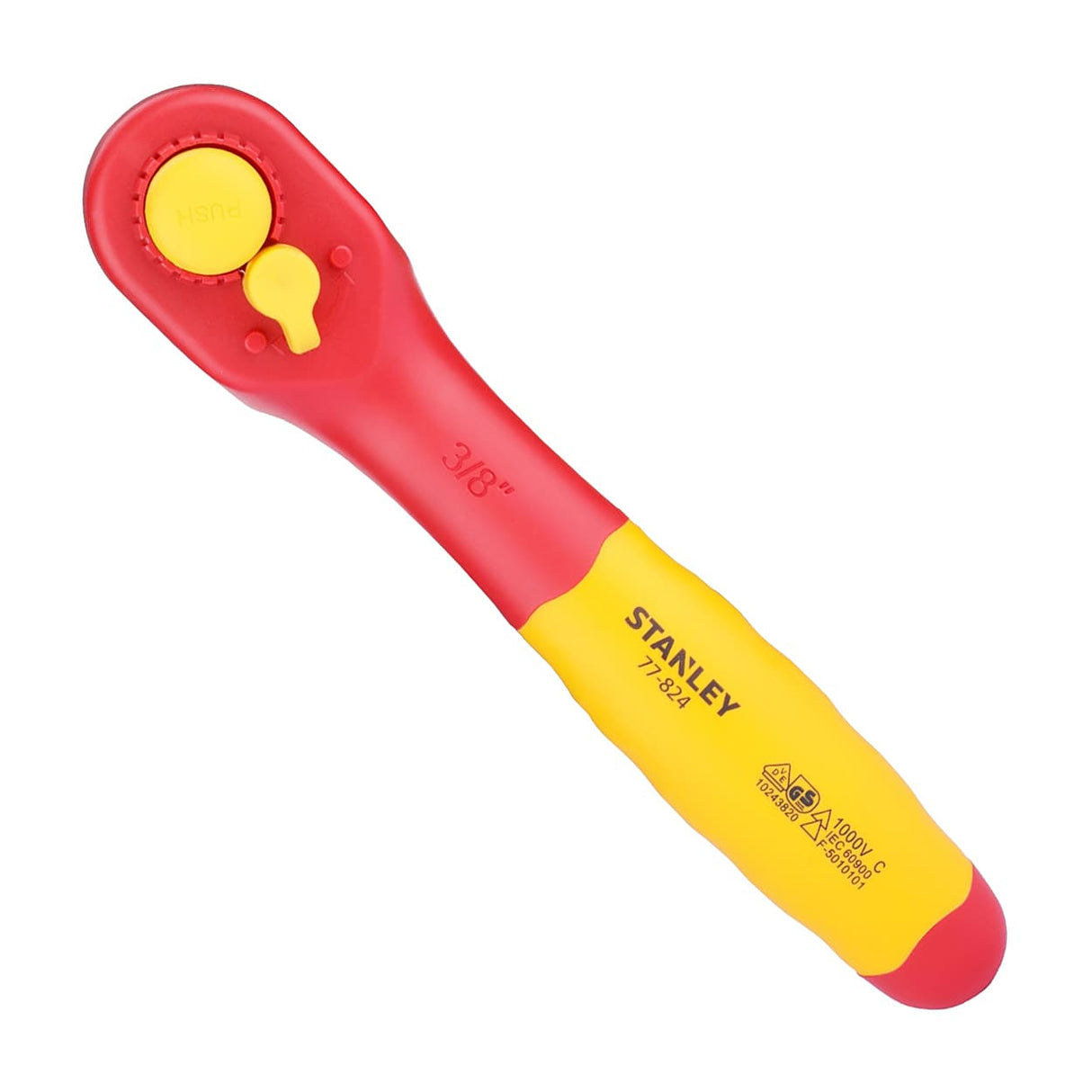 Stanley 3/8 Inch Sq Drive Insulated Ratchet Wrench (VDE)