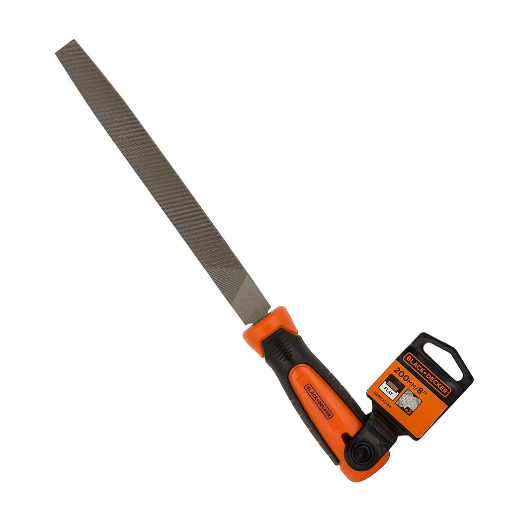 Black+Decker 200mm 2nd Cut Flat File